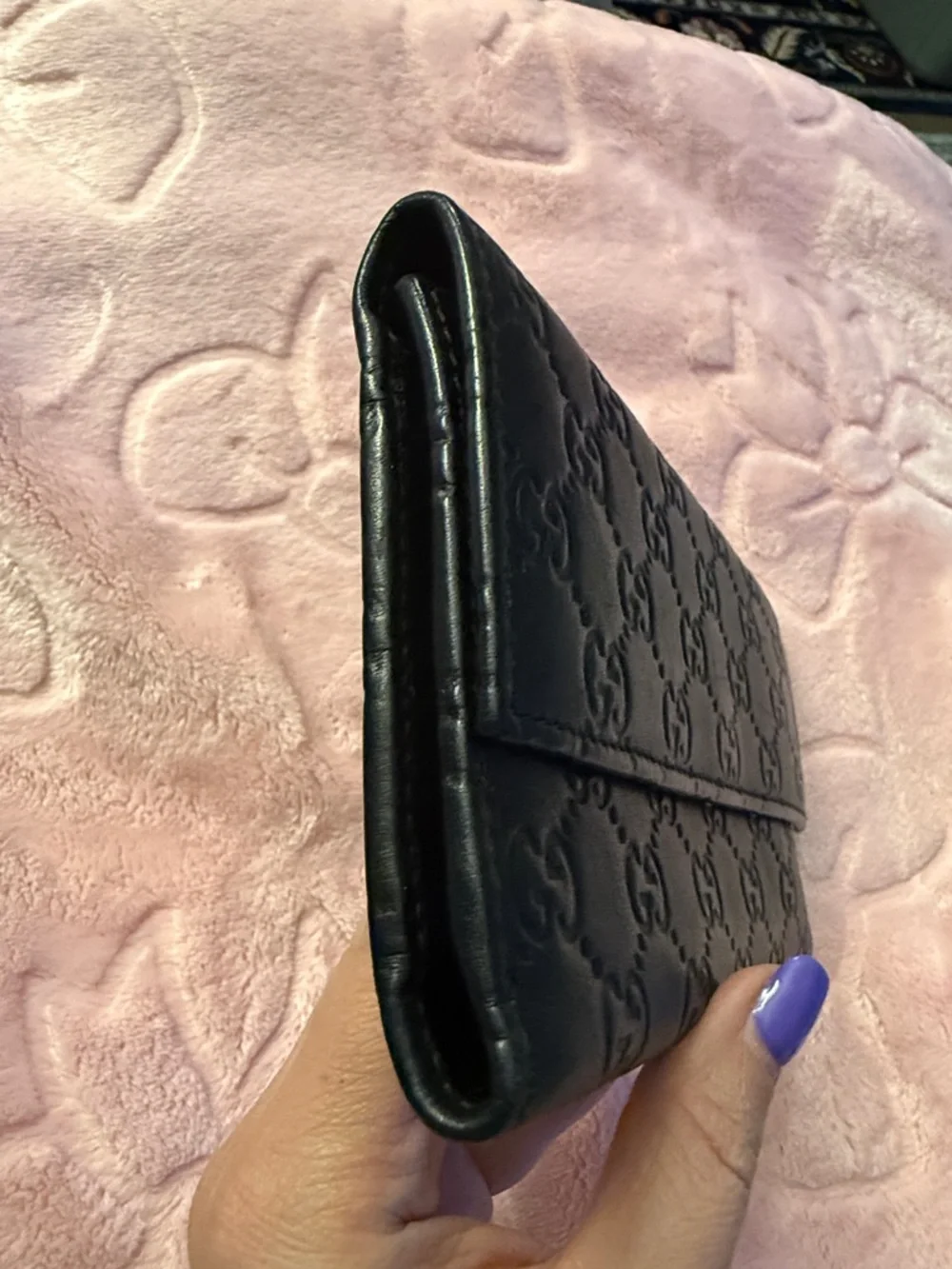 Authentic Gucci Black Leather Continental Wallet - Picture 2 of 9